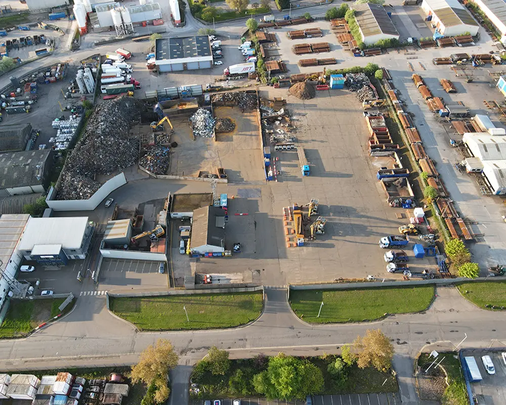 A closed loop metal recycling process